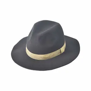 Hot Sale Customized Unisex Sombrero Hat Felt Fedora Panama with Ribbon Decoration for Adults for Outdoor Travel Fishing