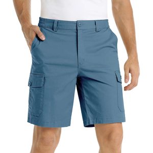 2023 quần short mới màu rắn Mens đa túi vận chuyển hàng hóa giản dị quần ngắn - Product Image 2