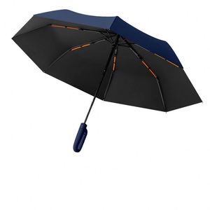 Parapluie automatique avec sangle de poignet, extra large, épaissi et renforcé, pliable, double usage soleil et pluie, protection UV - Product Image 1