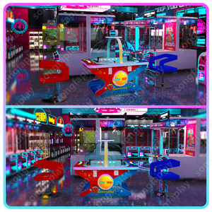 Machine <span class=keywords><strong>de</strong></span> jeu <span class=keywords><strong>de</strong></span> tir <span class=keywords><strong>de</strong></span> basket-ball et <span class=keywords><strong>de</strong></span> football cosmique interactive à 2 joueurs <span class=keywords><strong>Centre</strong></span> d'amusement intérieur - Product Image 6