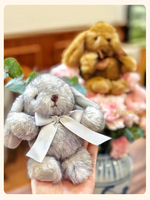 Porte-clés en peluche lapin 3D, mini lapin moelleux et doux, cadeau promotionnel