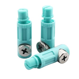 Verrou de roue décalé trois-en-un avec connexion intégrée pour meubles et armoires (Nylon + Fer) - Product Image 1