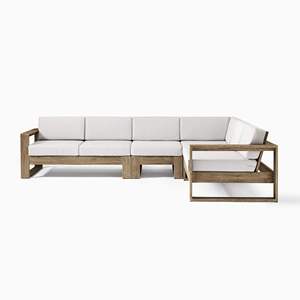 Ensemble de canapés d'extérieur <span class=keywords><strong>en</strong></span> <span class=keywords><strong>teck</strong></span> massif nordique, résistant aux intempéries, meubles de patio pour villa, balcon, jardin et hôtel - Product Image 4