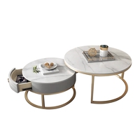 Table centrale de luxe unique en acier inoxydable doré, table basse pour coffre d'arbre