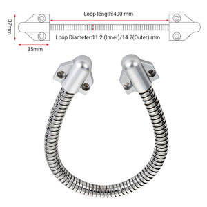 Cerradura electrónica personalizada Protección de cables Bucle de puerta blindado 40cm Cuerpo de tubo de acero inoxidable Bucle de puerta antidesgaste para cable - Product Image 2