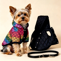 Gilet chaud et épais en coton pour chien, manteau d'hiver à capuche de couleur unie, écologique et luxueux, pour grands chiens, fournitures en gros du fabricant