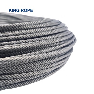 Chất Lượng Cao Nhà Máy Carbon Thép Mạ Kẽm Dây Thép Dây Tráng PVC PE Màu 4x31ws 6x12 + 7fc Hàng Rào Dây - Product Image 6