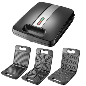 Gaufrier électrique Extra large 4 tranches 7/3 en 1 grille-pain détachable Sandwich Grill/gaufrier Panini - Product Image 3