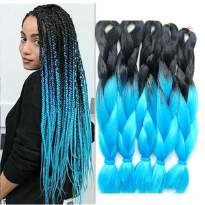 Trenza Jumbo Henlon de Alta Temperatura, Color Gris Degradado Africano, Económica, 100% Cabello Sintético para <span class=keywords><strong>Trenzas</strong></span> - Product Image 3