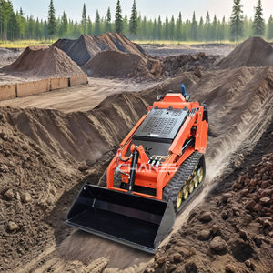 2024パーキンス25hpディーゼルミニクローラーローダー超格安Load500-600kg送料無料ホームスキッドステアドライブ - Product Image 2