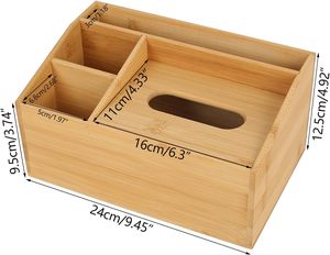 Vente en gros Boîte à mouchoirs en bambou Porte-serviettes en bois Organisateur en lin avec design fantaisie vintage Utilisation dans la <span class=keywords><strong>cuisine</strong></span> Formes carrées disponibles - Product Image 5