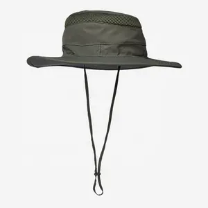 Gorro de pesca al exterior de ala ancha hombre transpirable de malla de pesca Cap playa sombreros de camuflaje sol UV 50 + Sombra de protección sombrero