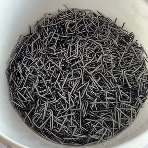 1/2 \ "W X 1 \" L Clavo de acero al carbono Grapas de cable de seguridad de plata Grapas de cable de punta afilada para asegurar superficies de madera de cable Anillo Doble - Product Image 4