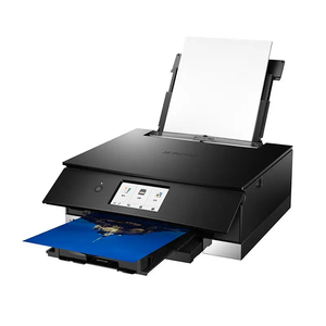 Imprimante photo 6 couleurs Cano.n TS8380t, imprimante tout-en-un sans fil, impression recto verso automatique et impression d'étiquettes sur CD/disque pour studio à domicile, 6 couleurs - Product Image 1