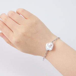 Gelang Mutiara Barok Rantai & Link Perak 925 Trendi Baru <span class=keywords><strong>2026</strong></span> - Product Image 2