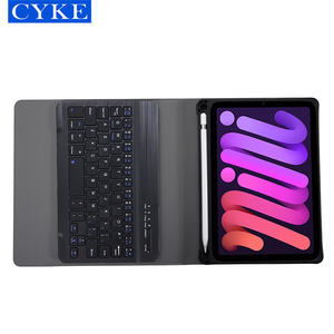 Custodia per tastiera magica Wireless per <span class=keywords><strong>Tablet</strong></span> Soft Shell in pelle Pu CYKE per <span class=keywords><strong>Apple</strong></span> Ipad Mini 6 8.3 pollici <span class=keywords><strong>2021</strong></span> - Product Image 5