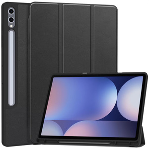 Étui pour <span class=keywords><strong>tablette</strong></span> pliable en caoutchouc souple TPU pour <span class=keywords><strong>Samsung</strong></span> <span class=keywords><strong>Galaxy</strong></span> <span class=keywords><strong>TAB</strong></span> S10 Ultra porte-crayon en cuir PU antichoc béquille housse <span class=keywords><strong>de</strong></span> protection - Product Image 4