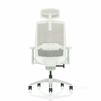 Chaise de bureau de direction ergonomique de luxe moderne à dossier haut avec soutien lombaire réglable, appui-tête, accoudoirs, pivotante, inclinable et verrouillable, multifonction