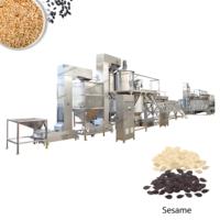 Éplucheur de coquille de noix professionnel d'usine peau enlevant le nettoyage décortiquant la ligne de production de torréfaction machine à éplucher les graines de sésame