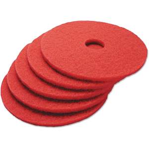Pads de polissage diamantés standard Boardwalk 4013RED, diamètre 13 po, rouges, 5 par carton – Options OEM personnalisables pour applications sur béton - Product Image 3