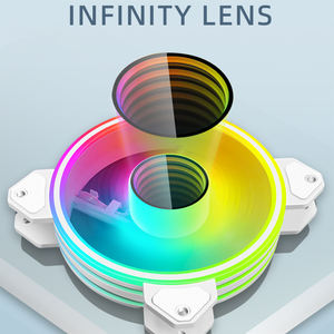 مروحة COOLMOON للبيع المباشر بسعر الجملة مروحة غلاف الكمبيوتر الرخيصة PWM ARGB المدعومة من مواد اصلية مروحة كمبيوتر للألعاب عالية الجودة 120مم - Product Image 3