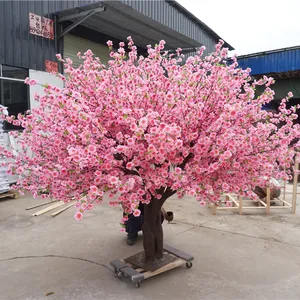 Árbol de melocotón artificial para interior, árbol de flores artificiales, venta al por mayor de China