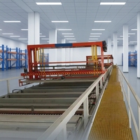 Automatische Großkapazitäts-Eloxier- und Galvanisierungsanlage mit Beschichtungsfunktion 380V 1 Jahr Garantie