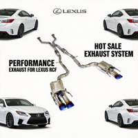 ING Vente Chaude Système d'échappement Catback Lexus 5.0 en acier inoxydable de 1,5 mm d'épaisseur avec silencieux à valve, pièces de tuning automobile