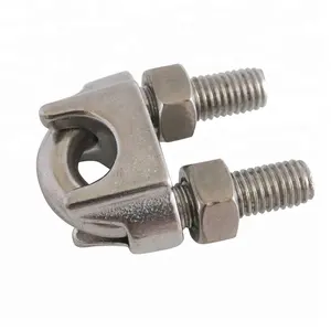 1/4 Inch M6 Wire Rope Cable Clip Clamp 304 Stainless Steel U Bolt Saddle Fastener for Rigging Wire