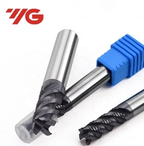 YG1 4槽钨钢波纹螺旋铣刀EMC11D6 D8 D10 D12立铣刀硬质合金刳刨机钻头 - Product Image 1