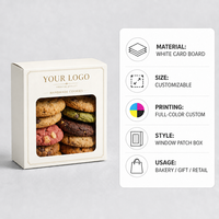 Boîte en papier kraft pliable personnalisée avec fenêtre transparente en PVC, emballage en carton avec fenêtre en papier coloré