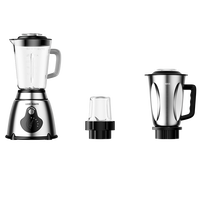 Draagbare 1,5L RVS Elektrische Sapcentrifuge & Blender 2-in-1 Multifunctioneel 5 Snelheden Keukenapparaat