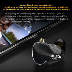 CCA APEX 24 Crossover électronique, acoustique exceptionnelle, graphique 0.75, prise plaquée <span class=keywords><strong>or</strong></span>, double face, 24 haut-parleurs, armature équilibrée, IEM - Product Image 5