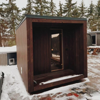 Poêle de sauna infrarouge lointain Harvia 6 kW, moderne, commercial, intérieur/extérieur, avec construction en bois de pruche massif