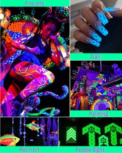 Poudre Luminescente Sans Toxine à Absorption Rapide de la Lumière Solaire, Pigment Phosphorescent pour Projets de Résine Époxy et Peinture d'Ongles - Product Image 5