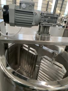 Machine de stérilisation du lait pasteurisé de petite taille de 100 L, réservoir de fabrication de fromage avec contrôle de <span class=keywords><strong>la</strong></span> température, couteau à découper le fromage - Product Image 6