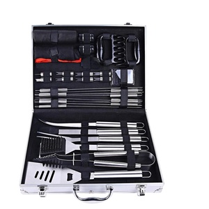 31 PCS Stainless Steel <strong>BBQ</strong> Set Tools for Smoker&amp;Camping, Barbecue Utensil Kit Grilling Accessories With <strong>Bbq</strong> <strong>Tong</strong> - Product Image 1