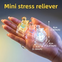 Mini-clavier mécanique créatif avec interrupteur, jouet anti-stress en forme de canard, porte-clés, jouet de décompression coloré, cadeau