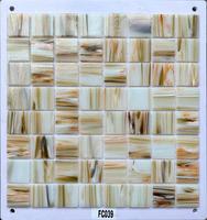 Carreaux de mosaïque en verre 300x300mm, épaisseur 4mm, autocollants muraux brillants, décorations murales intérieures, salon, salle de bain