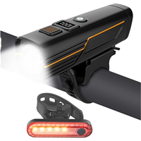 Lampe de vélo LED haute luminosité à énergie solaire, phare avant, batterie 1200mAh, étanche IPX5, 6 modes, pour enfants, VTT et route