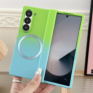 <span class=keywords><strong>Coque</strong></span> de téléphone en silicone liquide magnétique bicolore dégradé pour Samsung <span class=keywords><strong>Galaxy</strong></span> <span class=keywords><strong>Z</strong></span> <span class=keywords><strong>Fold</strong></span> 7 6 5 4 Zfold3 avec fonction de chargement - Product Image 6