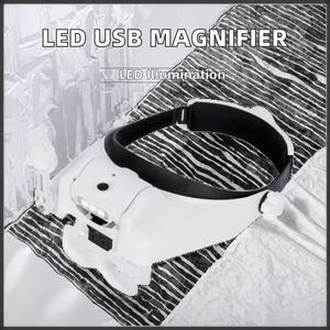 <span class=keywords><strong>Loupe</strong></span> de bandeau de charge USB avec 31 types de multiples et trois lampes LED <span class=keywords><strong>Loupe</strong></span> de lecture de <span class=keywords><strong>presbytie</strong></span> pour les aînés - Product Image 2