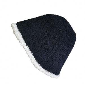 Sombrero de Piel de Cordero Multicolor para Mujer, Otoño e Invierno, Color Sólido, Cálido y Acogedor - Product Image 5