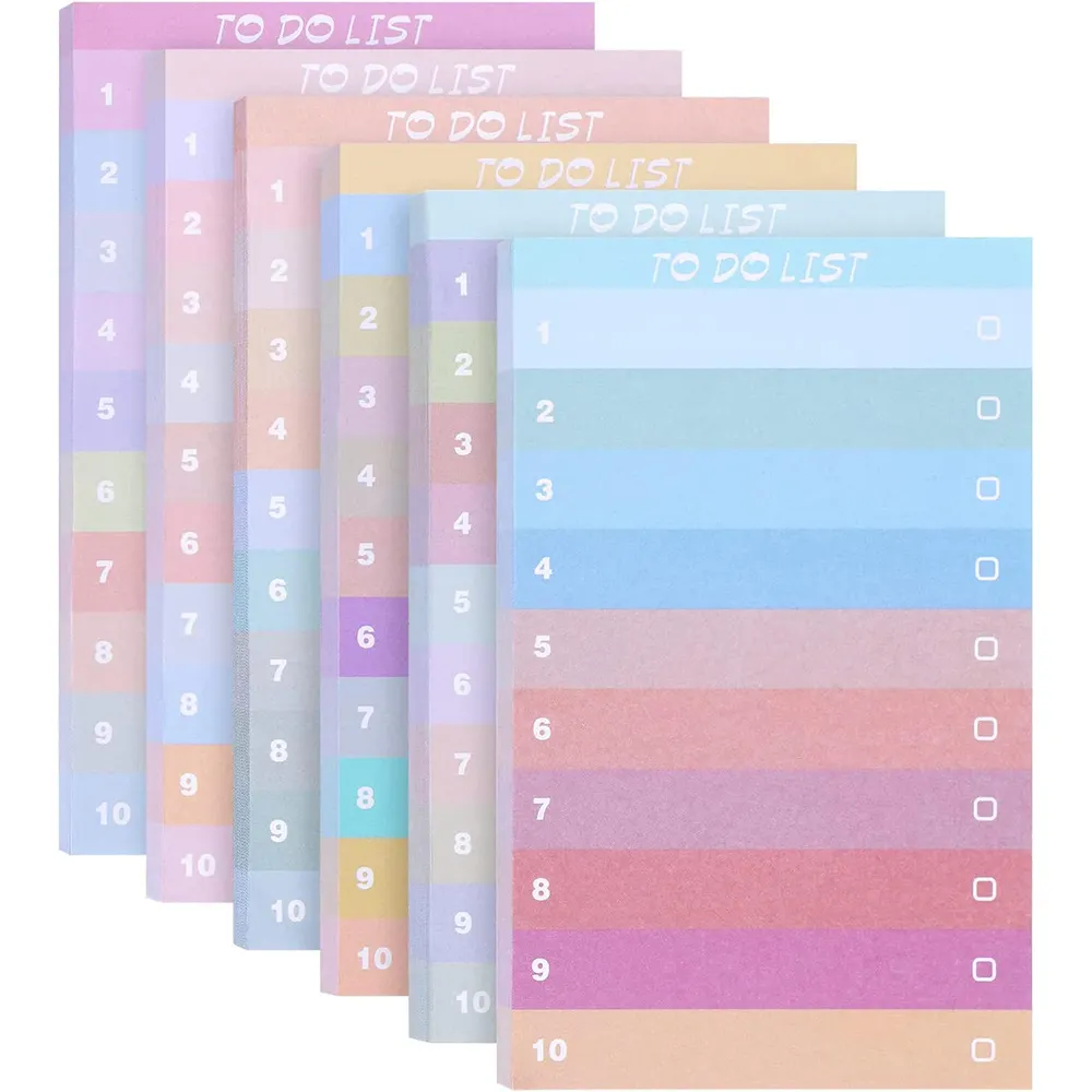 Ufficio Kawaii cancelleria 50 fogli da fare elenco note adesive Multicolor arcobaleno note adesive per Memo Pad