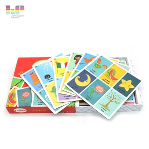 Alta qualidade crianças cartoon educação cartão impressão serviço