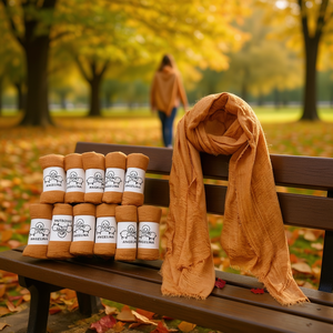 Sciarpa in Velluto Angelina 90x180cm, Colore Khaki Scuro, Antirughe, Tinta Unita - Product Image 2