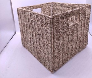 Keten çanta ile giyinik çamaşır sepeti ekmek kutusu silikon katlanabilir yuvarlak sepetleri Rattan tepsi kök bölünmüş çamaşır Set - Product Image 6