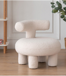 Donsun Morden elegante tela de peluche Engel <span class=keywords><strong>Olga</strong></span> silla sala de estar silla muebles para el hogar - Product Image 5
