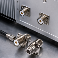 Connecteur à sertir femelle UHF pour câble coaxial LMR200 50 Ohm IP40, prise RF SO239, borne de montage sur câble