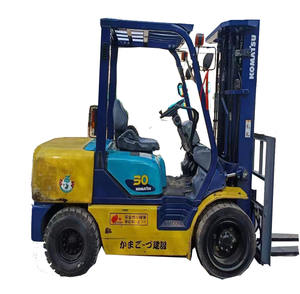 Chariot élévateur diesel Komatsu 3 tonnes 4.5m de hauteur de levage Excellente performance Chariot élévateur d'occasion de qualité garantie à vendre - Product Image 1